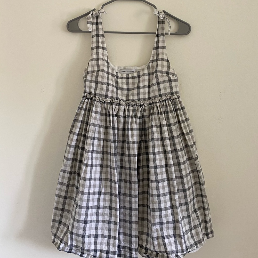 Urban Outfitters Plaid Babydoll Dress